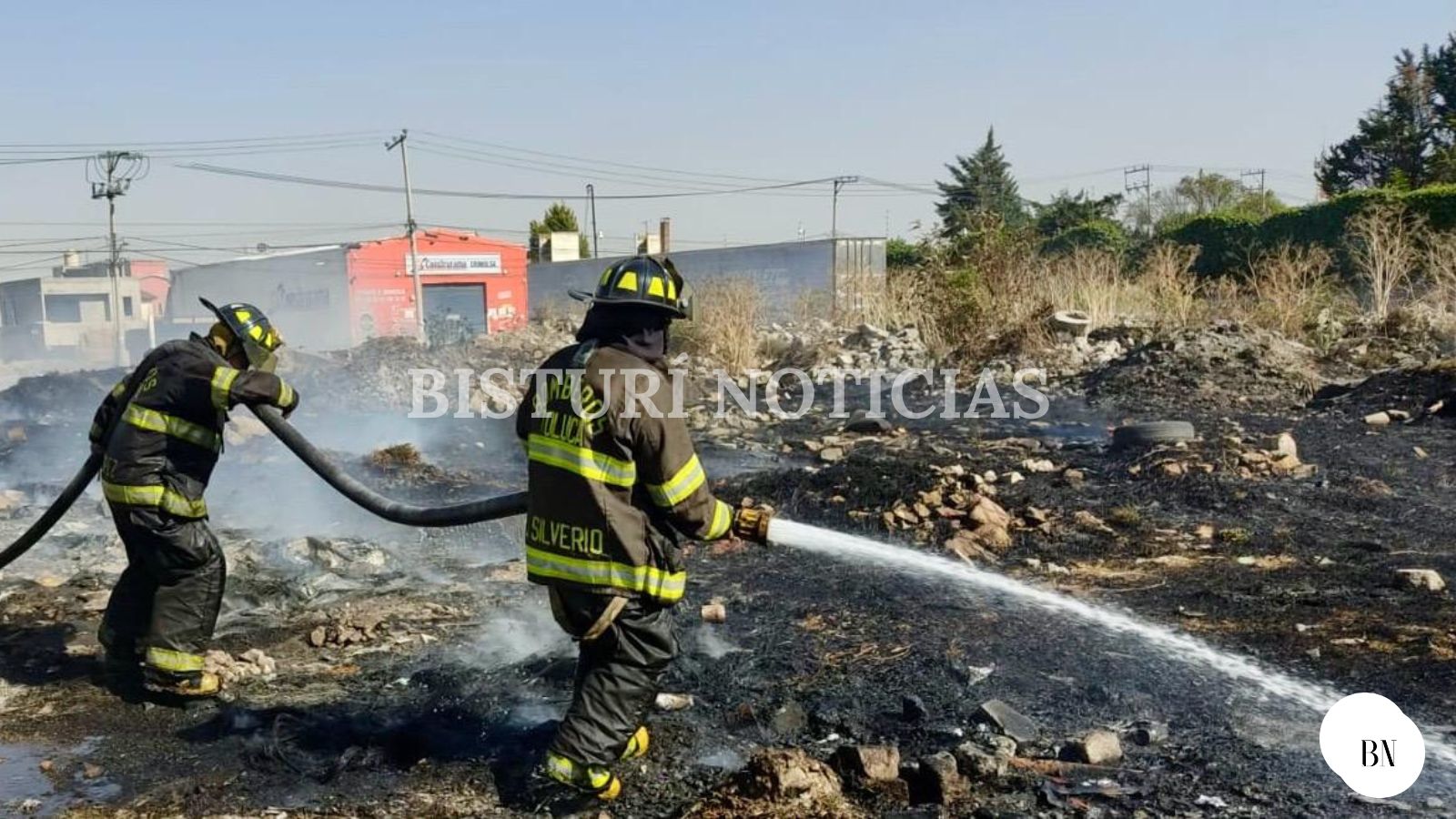 Apagan incendio de   pasto en Totoltepec